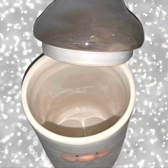 NEW Arlington Designs Iridescent Pastel Pink Santa Canister/Cookie Jar - Picture 3 of 5